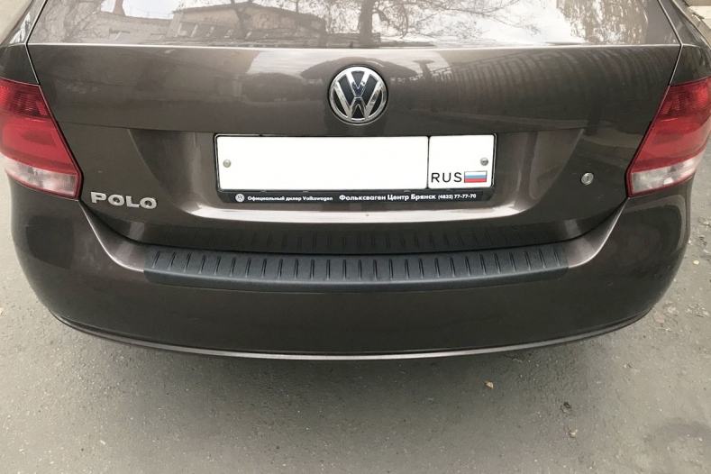 Миниатюра Накладка заднего бампера Volkswagen Polo (2009-2015) седан