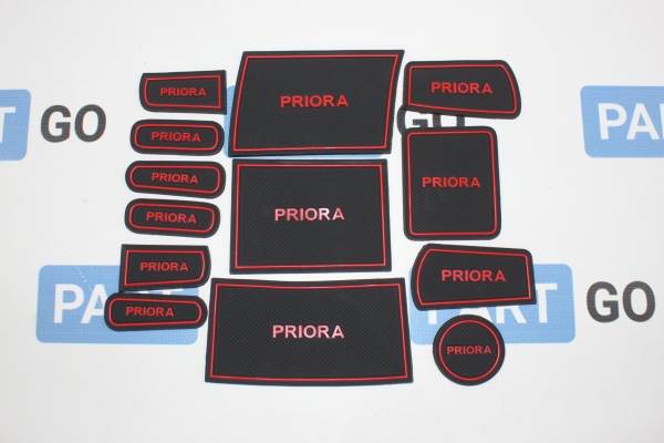 Силиконовые коврики на панель приборов Приора