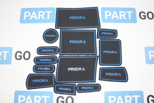 Силиконовые коврики на панель приборов Приора