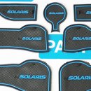 Миниатюра Силиконовые коврики на панель приборов Hyundai Solaris (с 2017)