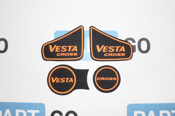 Коврики тоннеля пола с неоновым логотипом «Vesta Cross»